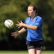 13 August 2015; Leinster women Sophie Spence, Fiona Coghlan, Nora Stapleton, Sharon Lynch, Elise O'Byrne Whyte and Elsa Hughes visited the girls camp at the Bank of Ireland School of Excellence in the King's Hospital, Palmerstown, Dublin. Picture credit: Seb Daly / SPORTSFILE