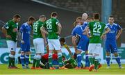 14 August 2015; John Dunleavy, Cork City, is treated for an injury before being substituted in the first half. SSE Airtricity League Premier Division, Cork City v Limerick FC. Turners Cross, Cork. Picture credit: Piaras Ó Mídheach / SPORTSFILE