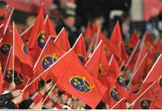 16 January 2009; Munster fans wave their flags before the game. Heineken Cup, Pool 1, Round 5, Munster v Sale Sharks, Thomond Park, Limerick. Picture credit: Brendan Moran / SPORTSFILE