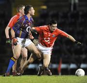 24 January 2009; Kevin Harrington, Cork, in action against Fiachra Lynch, University of Limerick. McGrath Cup Football Final, Cork v University of Limerick. Pairc Ui Rinn, Cork. Picture credit: Brian Lawless / SPORTSFILE
