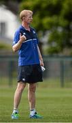 19 August 2015; Leinster Rugby have this morning confirmed that Leo Cullen has been appointed as Head Coach on a two year deal. The former Leinster player who won 221 caps and captained Leinster to three Heineken Cup titles takes charge of Leinster for the first time against Ulster away on Friday evening and at home against Moseley RFC in Donnybrook on the 28th August in the Bank of Ireland pre-season friendly. His coaching team was also announced with Girvan Dempsey, Richie Murphy, John Fogarty and Kurt McQuilkin all confirmed. Pictured is Leo Cullen during squad training. Picture credit: Dáire Brennan / SPORTSFILE