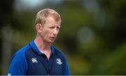 19 August 2015; Leinster Rugby have this morning confirmed that Leo Cullen has been appointed as Head Coach on a two year deal. The former Leinster player who won 221 caps and captained Leinster to three Heineken Cup titles takes charge of Leinster for the first time against Ulster away on Friday evening and at home against Moseley RFC in Donnybrook on the 28th August in the Bank of Ireland pre-season friendly. His coaching team was also announced with Girvan Dempsey, Richie Murphy, John Fogarty and Kurt McQuilkin all confirmed. Pictured is Leo Cullen during squad training. Picture credit: Dáire Brennan / SPORTSFILE