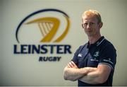 19 August 2015; New Leinster head coach Leo Cullen after being announced as head coach on a two year deal. The former Leinster player who won 221 caps and captained Leinster to three Heineken Cup titles takes charge of Leinster for the first time against Ulster away on Friday evening and at home against Moseley RFC in Donnybrook on the 28th August in the Bank of Ireland pre-season friendly. His coaching team was also announced with Girvan Dempsey, Richie Murphy, John Fogarty and Kurt McQuilkin all confirmed. Picture credit: Brendan Moran / SPORTSFILE