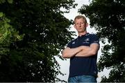 19 August 2015; New Leinster head coach Leo Cullen after being announced as Head Coach on a two year deal. The former Leinster player who won 221 caps and captained Leinster to three Heineken Cup titles takes charge of Leinster for the first time against Ulster away on Friday evening and at home against Moseley RFC in Donnybrook on the 28th August in the Bank of Ireland pre-season friendly. His coaching team was also announced with Girvan Dempsey, Richie Murphy, John Fogarty and Kurt McQuilkin all confirmed. Picture credit: Brendan Moran / SPORTSFILE