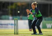 19 August 2015; Elena Tice, Ireland, in action against Australia. Women's Twenty20 International, Ireland v Australia. YMCA CC, Sandymount, Dublin. Picture credit: Sam Barnes / SPORTSFILE