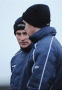 1 February 2009; New Donegal manager John Joe Doherty in conversation with selector Tony Boyle. Allianz National Football League, Division 1, Round 1, Kerry v Donegal, Austin Stack Park, Tralee, Co. Kerry. Picture credit: Brendan Moran / SPORTSFILE