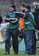 1 February 2009; Kerry manager Jack O'Connor, left, with selectors Eamonn Fitzmaurice and Ger O'Keeffe, right. Allianz National Football League, Division 1, Round 1, Kerry v Donegal, Austin Stack Park, Tralee, Co. Kerry. Picture credit: Brendan Moran / SPORTSFILE