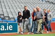 22 August 2015; Kerry legend Tomás Ó Sé leads the tour at today's Bord Gáis Energy Legends Tour at Croke Park, where he relived some of most memorable moments from his playing career. All Bord Gáis Energy Legends Tours include a trip to the GAA Museum, which is home to many exclusive exhibits, including the official GAA Hall of Fame. For booking and ticket information about the GAA legends for this summer visit www.crokepark.ie/gaa-museum. Croke Park, Dublin. Picture credit: Brendan Moran / SPORTSFILE