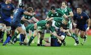 7 February 2009; Marcus Horan, Ireland, is tackled by Sebastien Tillous-Borde, France. 2009 RBS Six Nations Championship, Ireland v France, Croke Park, Dublin. Picture credit: Matt Browne / SPORTSFILE