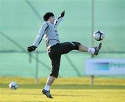 8 February 2009; Republic of Ireland's Liam Miller in action during squad training ahead of their World Cup qualifier against Georgia on Wednesday. Gannon Park, Malahide, Co. Dublin. Picture credit: David Maher / SPORTSFILE