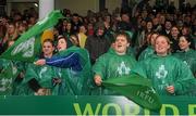 23 August 2015; Young Irish supporters before the game. Women's Sevens Rugby Tournament, Cup Final, Ireland v Japan. UCD, Belfield, Dublin.