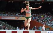 24 August 2015; Sara Treacy of Ireland in action during the Women's 3000m Steeplechase heats. IAAF World Athletics Championships Beijing 2015 - Day 3, National Stadium, Beijing, China. Picture credit: Stephen McCarthy / SPORTSFILE