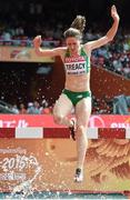 24 August 2015; Sara Treacy of Ireland in action during the Women's 3000m Steeplechase heats. IAAF World Athletics Championships Beijing 2015 - Day 3, National Stadium, Beijing, China. Picture credit: Stephen McCarthy / SPORTSFILE