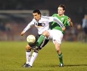 10 February 2009; Alan Judge, Republic of Ireland, in action against Anis Ben-Hatira, Germany. U21 International Friendly, Republic of Ireland v Germany. Turners Cross, Cork. Picture credit: Brendan Moran / SPORTSFILE