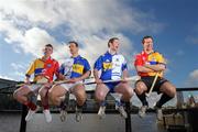 10 February 2009; Tipperary's Diarmuid Fitzgerald, Monaghan's Michael McHugh, Louth's Brian McCabe and Clare's Tony Griffin at todays announcement of plans for the 2009 Halifax GPA Hurling Twinning Programme. The scheme will be expanded over the next twelve months with increased squad visits following the success of last year’s inaugural programme. Clarion Hotel, IFSC, Dublin. Photo by Sportsfile