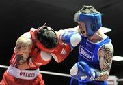 13 February 2009; David Oliver Joyce, left, in action against Dermot Lawlor, during their 57Kg bout. National Senior Boxing Championships Semi-Finals, National Stadium, Dublin. Picture credit: David Maher / SPORTSFILE