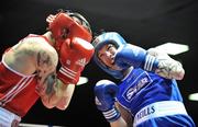 13 February 2009; David Oliver Joyce, left, in action against Dermot Lawlor during their 57Kg bout. National Senior Boxing Championships Semi-Finals, National Stadium, Dublin. Picture credit: David Maher / SPORTSFILE