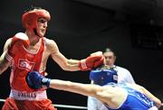 13 February 2009; John Joe Joyce, left, in action against Michael McLoughlin during their 64Kg bout. National Senior Boxing Championships Semi-Finals, National Stadium, Dublin. Picture credit: David Maher / SPORTSFILE