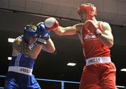 13 February 2009; Kenneth Egan, right, in action against Denis Hogan during their 81Kg bout. National Senior Boxing Championships Semi-Finals, National Stadium, Dublin. Picture credit: David Maher / SPORTSFILE