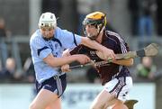 15 February 2009; Liam Rushe, Dublin, in action against Martin Ryan, Galway. Allianz National Hurling League, Division 1, Round 2, Dublin v Galway, Parnell Park, Dublin. Picture credit: Daire Brennan / SPORTSFILE