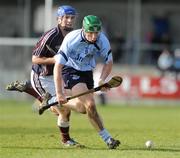 15 February 2009; John McCaffrey, Dublin, in action against Cyril Donnellan, Galway. Allianz National Hurling League, Division 1, Round 2, Dublin v Galway, Parnell Park, Dublin. Picture credit: Daire Brennan / SPORTSFILE