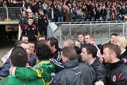 15 February 2009; Trouble flares after the final whistle in the tunnel area. Allianz National Football League, Division 1, Round 2, Tyrone v Kerry, Healy Park, Omagh, Co. Tyrone. Picture credit: Oliver McVeigh / SPORTSFILE