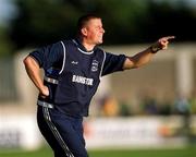 14 October 2000; Na Fianna manager Paul Caffrey during the Evening Herald Dublin Senior Football Championship Final match between Na Fianna and Kilmacud Crokes at Parnell Park in Dublin. Photo by Brendan Moran/Sportsfile