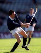 15 October 2000; Ian Borthwick of Scotland during the Hurling Shinty International match between Ireland and Scotland at Croke Park in Dublin. Photo by Ray McManus/Sportsfile