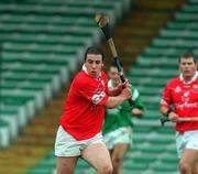 22 October 2000; Derek Barrett of Cork during the Waterford Crystal South East Hurling League match between Limerick and Cork at Gaelic Grounds in Limerick. Photo by Damien Eagers/Sportsfile