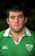 23 October 2000; Steven Baretto during Ireland 'A' squad portraits. Photo by Brendan Moran/Sportsfile