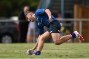 26 August 2015; Jordan Larmour, Leinster, scores his second try of the game. U19 Friendly, Leinster v Worcester, Templeville Road, Dublin. Picture credit: Matt Browne / SPORTSFILE