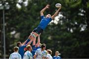26 August 2015; Oisin Dowling, Leinster, wins possession in a lineout. U19 Friendly, Leinster v Worcester, Templeville Road, Dublin. Picture credit: Matt Browne / SPORTSFILE