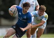 26 August 2015; Barry Goulding, Leinster, is tackled by Jordan Ainslie, Worcester. U19 Friendly, Leinster v Worcester, Templeville Road, Dublin. Picture credit: Matt Browne / SPORTSFILE