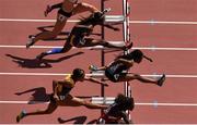 27 August 2015; Devynne Charlton of Bahamas leads the field over the second hurdle during the heats of the Women's 100m Hurdle event. IAAF World Athletics Championships Beijing 2015 - Day 6, National Stadium, Beijing, China. Picture credit: Stephen McCarthy / SPORTSFILE