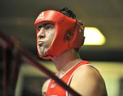 13 February 2009; Kenneth Egan before his fight against Denis Hogan in their 81Kg division bout. National Senior Boxing Championships Semi-Finals, National Stadium, Dublin. Picture credit: David Maher / SPORTSFILE