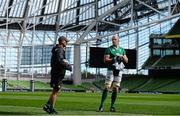 28 August 2015; Ireland's Paul O'Connell and head coach Joe Schmidt during the captain's run. Ireland Rugby Squad Captain's Run, Aviva Stadium, Lansdowne Road, Dublin. Photo by Sportsfile