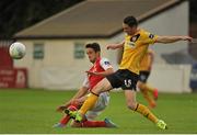 28 August 2015; Cillian Morrison, Derry City, in action against Sam Verdon, St Patrick's Athletic. SSE Airtricity League Premier Division, St Patrick's Athletic v Derry City, Richmond Park, Dublin. Picture credit: Sam Barnes / SPORTSFILE