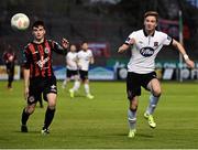 28 August 2015; Ronan Finn, Dundalk, in action against Stephen Best, Bohemians. SSE Airtricity League Premier Division, Bohemians v Dundalk, Dalymount Park, Dublin. Picture credit: David Maher / SPORTSFILE