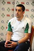 23 February 2009; Ireland captain Kieran Campbell at the Ireland Seven's Squad Announcement. Regency Hotel, Whitehall, Dublin. Picture credit: Stephen McCarthy / SPORTSFILE