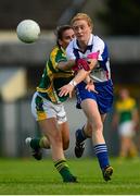 29 August 2015; Gráinne Kenneally, Waterford, in action against Áine Heslin, Leitrim. TG4 Ladies Football All-Ireland Intermediate Championship, Semi-Final, Leitrim v Waterford, Gaelic Grounds, Limerick. Picture credit: Piaras Ó Mídheach / SPORTSFILE