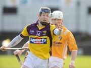 1 March 2009; Rory Jacob, Wexford, in action against Neil McGarry,Antrim. Allianz GAA National Hurling League, Division 2, Round 3, Antrim v Wexford, Casement Park, Belfast, Co. Antrim. Picture credit: Oliver McVeigh / SPORTSFILE