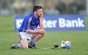 6 March 2009; Ritchie McCarthy, Waterford IT, shows his disappointment after the final whistle. Ulster Bank Fitzgibbon Cup Semi-Final, UCC v Waterford IT, Clan na Gael Fontenoy GAA Club, Sandymount, Dublin. Picture credit: Pat Murphy / SPORTSFILE