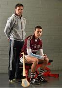 2 August 2015; Ahead of the Electric Ireland GAA Minor Hurling Final on the 6th of September, proud sponsor Electric Ireland has teamed up with Galway hurling captain Seán Loftus, right, and his manager Jeff Lynskey as they prepare for their most major moment of the season. Throughout the Championship fans have been following the action through the hashtag #ThisIsMajor. Support the Minors on the 6th of September using #ThisIsMajor and be a part of something major. Grand Canal Dock, Dublin. Picture credit: Ramsey Cardy / SPORTSFILE