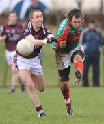 8 March 2009; Conor Mortimer, Mayo, in action against John Keane, Westmeath. Allianz GAA National Football League, Division 1, Round 3, Mayo v Westmeath, Fr. O'Hara Memorial Park, Charlestown, Co. Mayo. Picture credit: Ray Ryan / SPORTSFILE