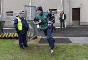 8 March 2009; Tadhg Kennelly, Kerry, runs out to warm up. Allianz GAA National Football League, Division 1, Round 3, Derry v Kerry, Sean De Bruin Park, Bellaghy, Co. Derry. Picture credit: Oliver McVeigh / SPORTSFILE