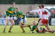 8 March 2009; Tadhg Kennelly, Kerry, in action against Enda Muldoon and Paul Gartin, Derry. Allianz GAA National Football League, Division 1, Round 3, Derry v Kerry, Sean De Bruin Park, Bellaghy, Co. Derry. Picture credit: Oliver McVeigh / SPORTSFILE