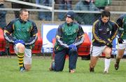 8 March 2009; Kerry's Tadhg Kennelly, centre, warms up with Keiran Donaghy, left, and Paul Galvin. Allianz GAA National Football League, Division 1, Round 3, Derry v Kerry, Sean De Bruin Park, Bellaghy, Co. Derry. Picture credit: Oliver McVeigh / SPORTSFILE