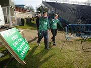 9 March 2009; Ireland's Rob Kearney and Brian O'Driscoll, right, arrive for squad training ahead of their RBS Six Nations Championship game against Scotland on Saturday. RDS, Dublin. Photo by Sportsfile