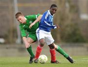 10 March 2009; Anthony Koura, France, in action against Daniel Devine, Republic of Ireland. U16 Friendly, Republic of Ireland v France, Oscar Traynor Centre, Dublin. Photo by Sportsfile