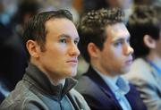 11 March 2009; Athletes Paul Hession, left, and Jason Smyth attending a press conference to announce the High Performance Investments in 2009 by the Irish Sports Council. Alexander Hotel, Dublin. Picture credit: Brendan Moran / SPORTSFILE